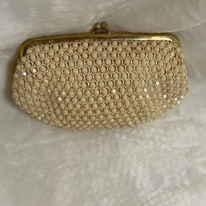 LaRegal vintage bead clutch
